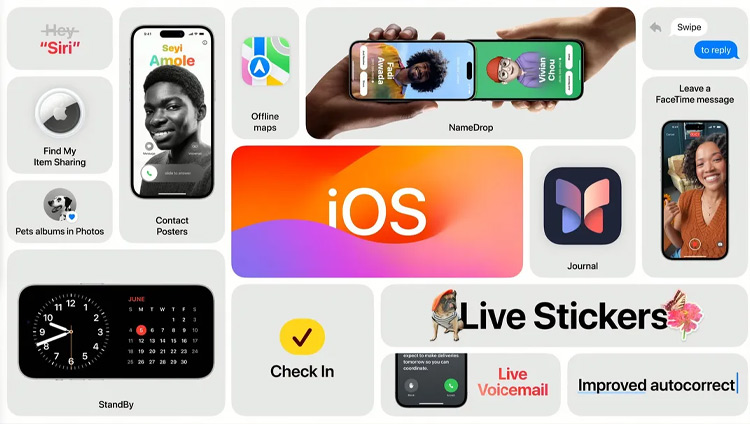 اپل iOS 17 را معرفی کرد؛ پوسترها، استندبای و جورنال
