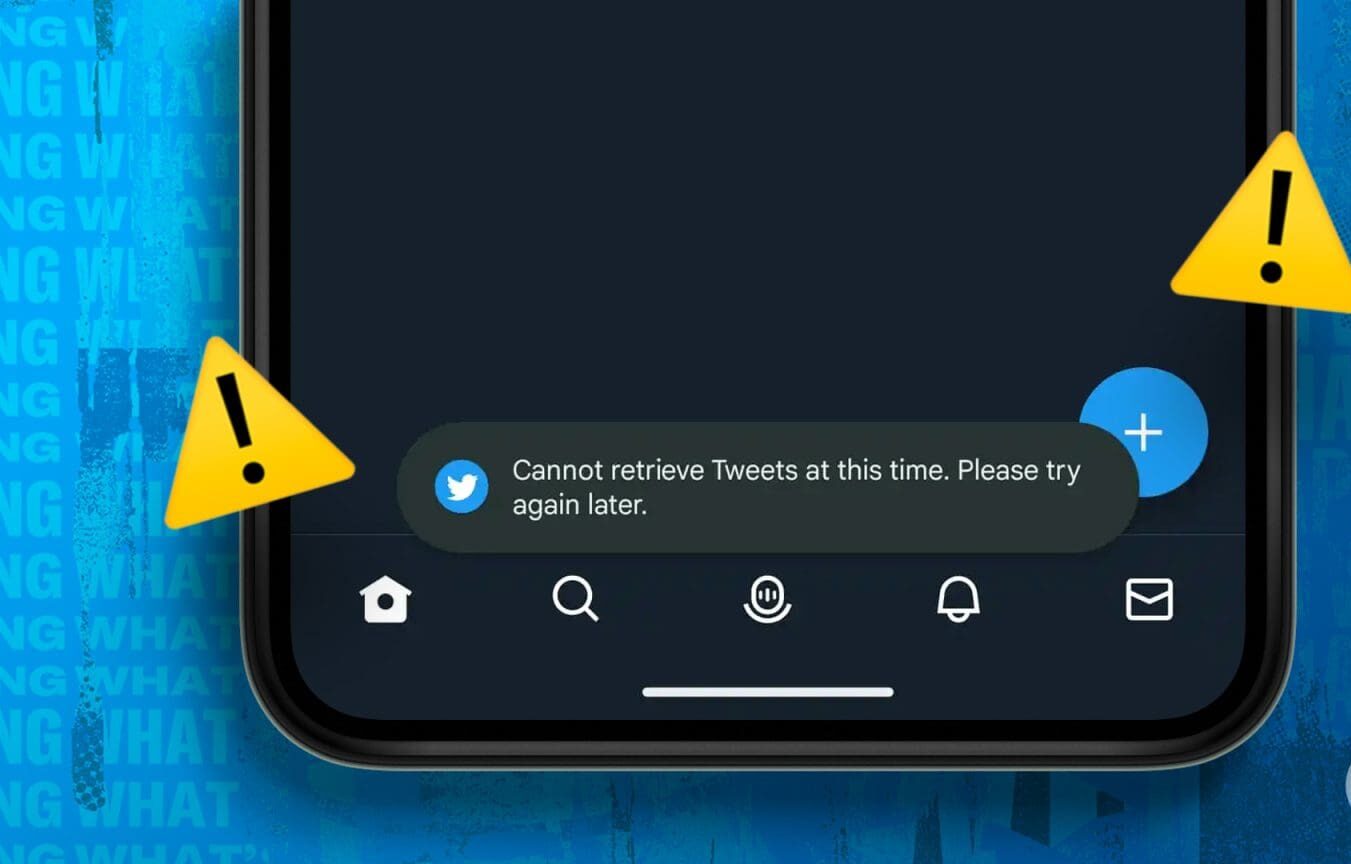 رفع خطای cannot retrieve tweets at this time در توییتر