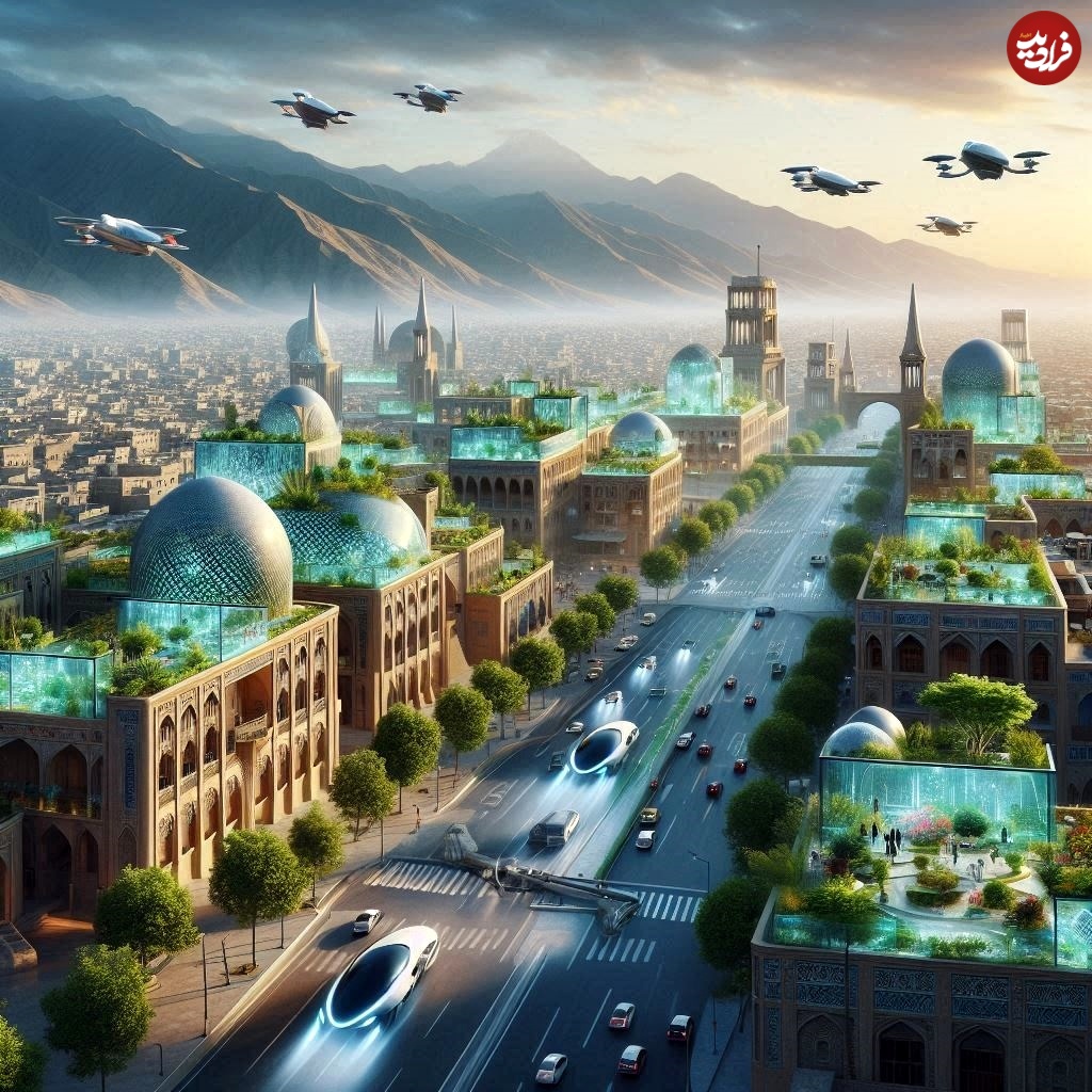 تصویرسازی جالب هوش مصنوعی از شهر «یزد» در سال 3024