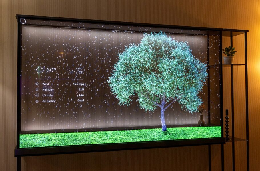 ال‌جی اولین تلویزیون OLED شفاف بی‌سیم در جهان را معرفی کرد؛ 77 اینچی 4K
