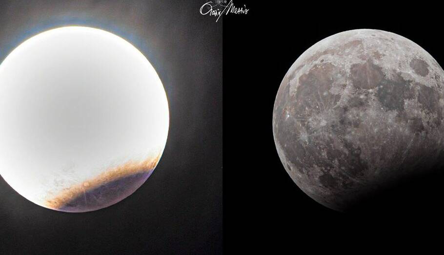 تصویر روز ناسا؛ ماه‌گرفتگی جزئی