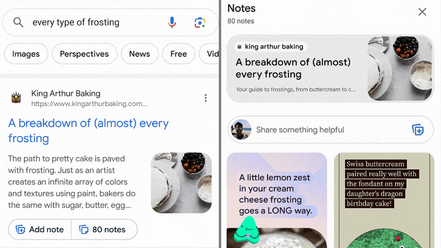 قابلیت یادداشت Notes برای نتایج جستجوی گوگل عرضه شد
