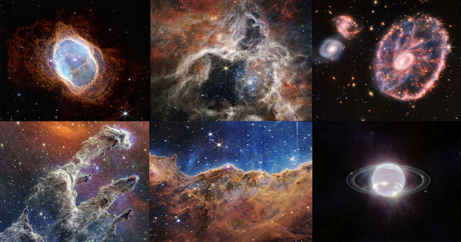 انتشار ۱۰ تصویر پرطرفدار تلسکوب فضایی جیمز وب به مناسبت سال نوی میلادی
