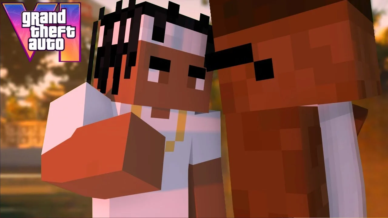 بازسازی تریلر بازی GTA 6 در Minecraft
