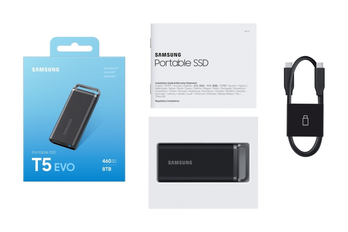 حافظه سامسونگ SSD T5 EVO با ظرفیت بالا معرفی شد
