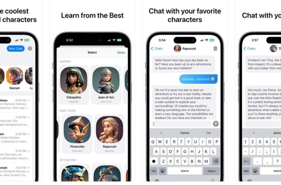 اپلیکیشن Superchat امکان گفتگو با سفید برفی، شکسپیر و … را برای شما فراهم می‌کند