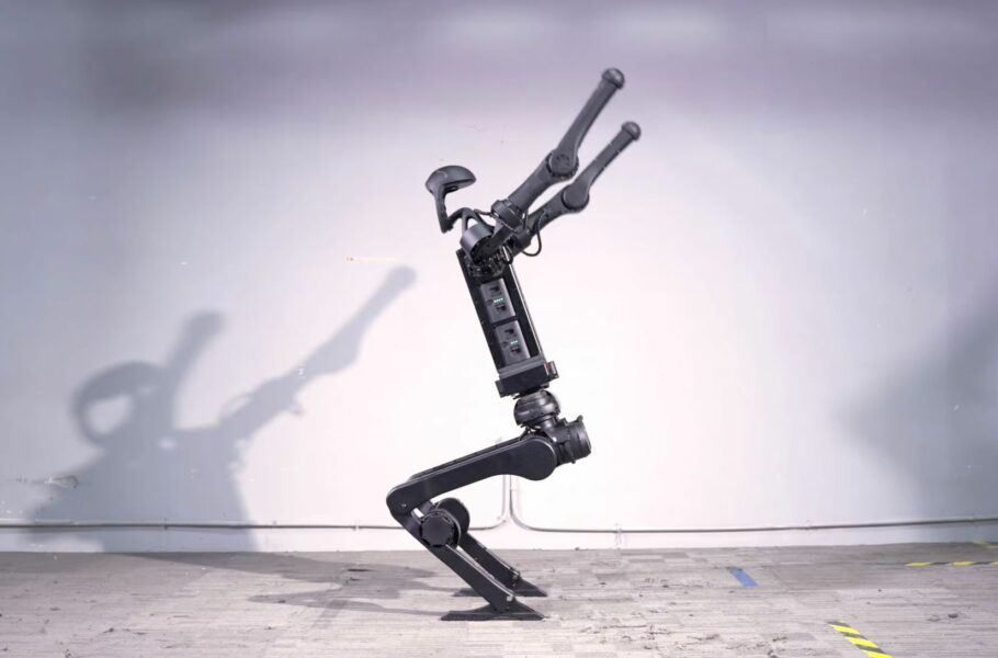 ربات انسان‌نما Unitree بدون عملگرهای هیدرولیک پشتک می‌زند