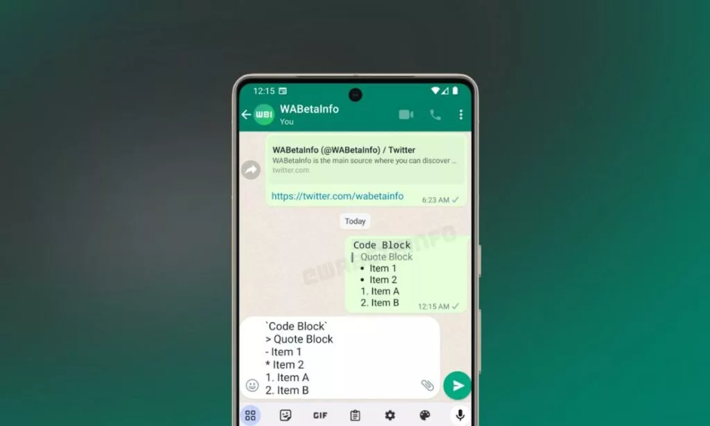 واتس‌اپ امکانات جدید قالب‌بندی متن را در اختیار کاربران خود قرار می‌دهد
