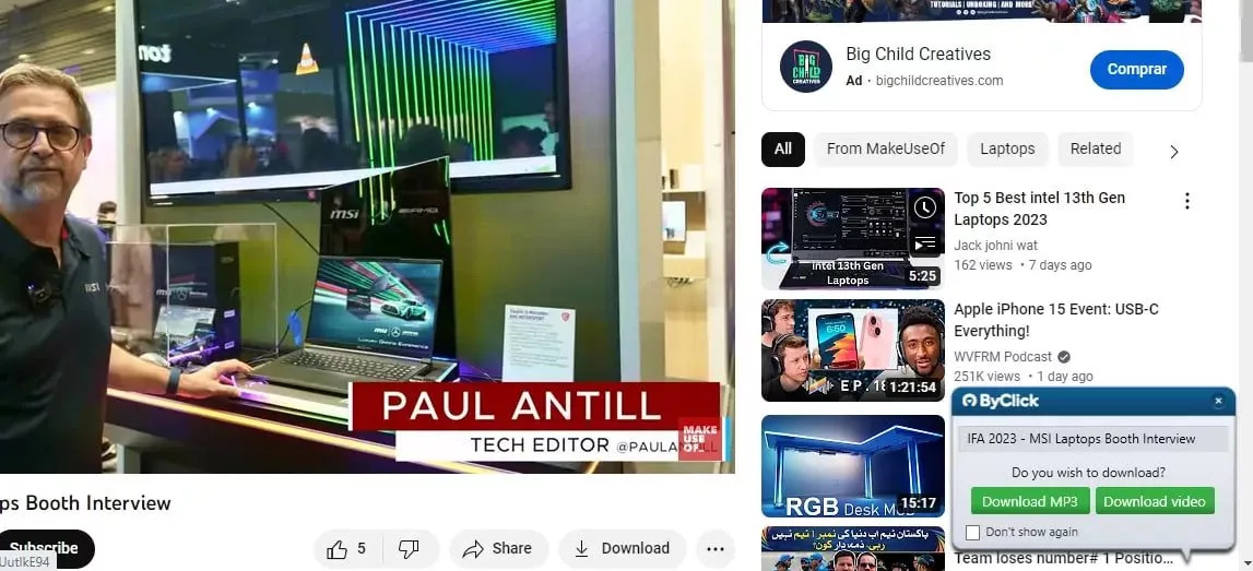 YouTube By Click