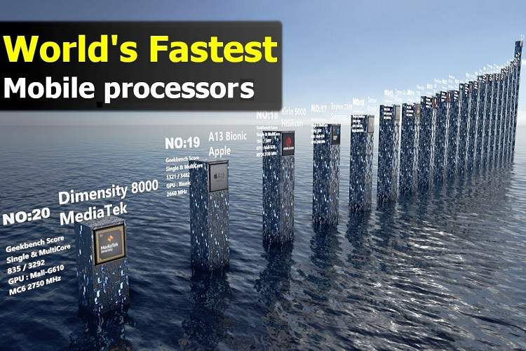 سریع‌ترین پردازنده‌های موبایل