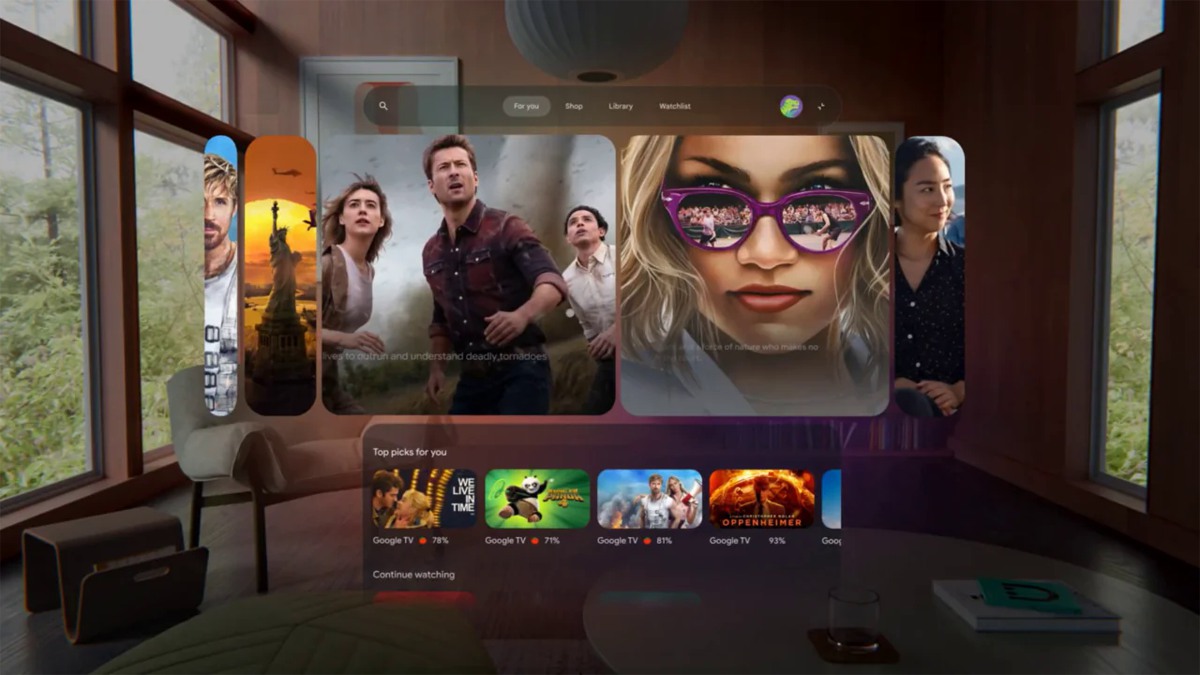 اولین نگاه به محیط رابط کاربری Android XR را ببینید
