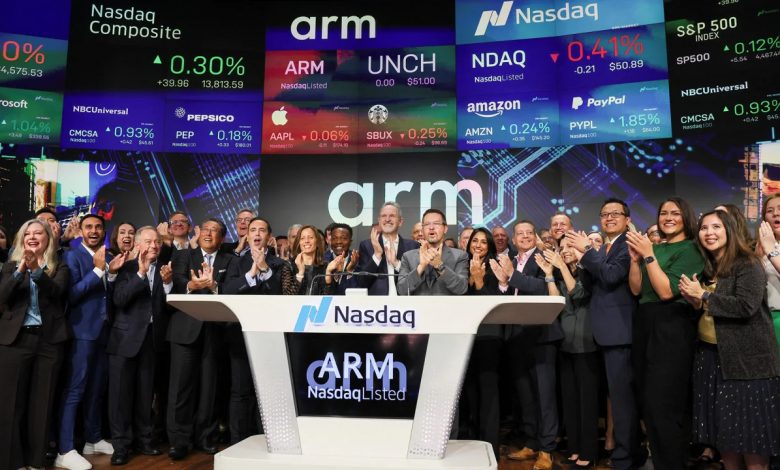 سهام اولیه شرکت ARM در بورس نیویورک عرضه شد
