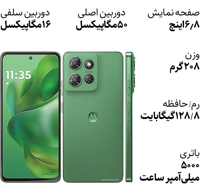 مشخصات گوشی موتورولا موتو جی پاور