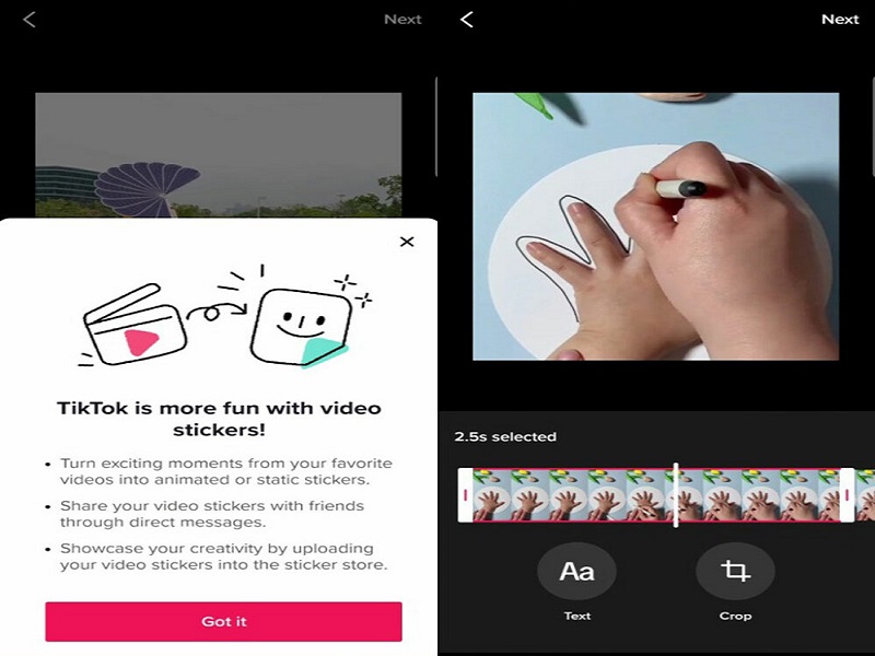 قابلیت جدید استیکرهای ویدئویی تیک تاک رونمایی شد
