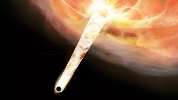 ابرسیاهچاله فراری با اندازه ۲۰ میلیون برابر خورشید به دام ستاره شناسان افتاد
