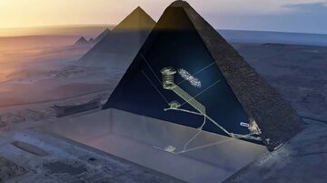 ساختار سازه اسرارآمیز پنهان در اهرام مصر