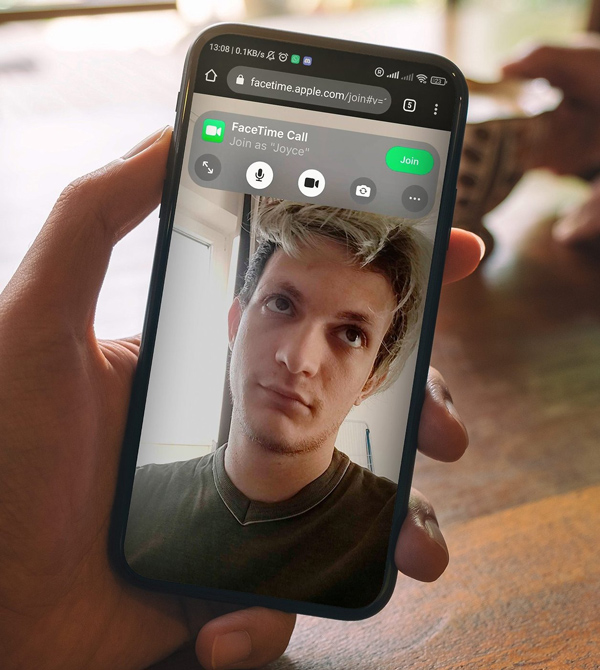 تماس صوتی و تصویری در فیس تایم
